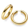Creole Creolen 40mm, Ohrringe Ohrschmuck, 585 Gold Gelbgold, rund