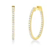 Creolen aus 750 Gold Gelbgold 66 Brillanten 1,69ct TW-SI 29,5x1,8mm