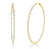 Creolen aus 750 Gold Gelbgold 158 Brillanten 3,3ct TW-SI 58x2,1mm