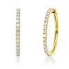 Creolen aus 750 Gold Gelbgold 32 Brillanten 1,28ct TW-SI 30x2,5mm