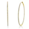 Creolen aus 750 Gold Gelbgold 140 Brillanten 2,59ct TW-SI 50,3x1,7mm