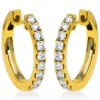 Creolen aus 750 Gold Gelbgold 18 Brillanten 0,73ct TW-SI 18,1x2,5mm