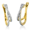 Creolen aus 750 Gold Gelbgold 52 Brillanten 0,47ct TW-SI 20,5x3,6mm