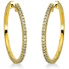 Creolen aus 750 Gold Gelbgold 58 Brillanten 0,38ct TW-SI 26,2x1,6mm