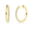 Creolen aus 750 Gold Gelbgold 34 Brillanten 0,17ct TW-SI 14,5x1,2mm