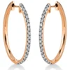 Creolen aus 750 Gold Rotgold 36 Brillanten 0,62ct TW-SI 29,3x1,9mm