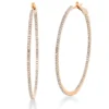 Creolen aus 750 Gold Rotgold 188 Diamanten 0,74ct TW-SI 41,6x1,3mm