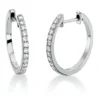 Creolen aus 750 Gold Weißgold 28 Brillanten 0,36ct TW-SI 17,3x1,6mm