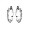 Creolen aus 750 Gold Weißgold 36 Brillanten 0,19ct TW-SI 15,9x1,4mm