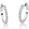 Creolen aus 750 Gold Weißgold 18 Brillanten 0,31ct TW-SI 16,1x1,9mm