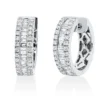 Creolen aus 750 Gold Weißgold 86 Diamanten 0,69ct TW-SI 15,4x4,2mm