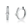 Creolen aus 750 Gold Weißgold 18 Diamanten 0,2ct TW-SI 11,9x3,4mm