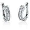 Creolen aus 750 Gold Weißgold 127 Diamanten 0,83ct TW-SI 17,3x4,5mm