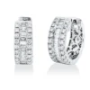 Creolen aus 750 Gold Weißgold 68 Diamanten 0,62ct TW-SI 12,9x4,7mm