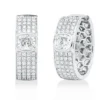 Creolen aus 750 Gold Weißgold 114 Diamanten 2,41ct F-VSI 20,2x6,7mm