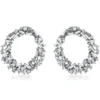 Creolen aus 750 Gold Weißgold 92 Diamanten 2,12ct TW-SI 26,1x3,3mm