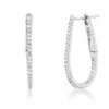 Creolen aus 750 Gold Weißgold 68 Diamanten 0,21ct TW-SI 19x1mm
