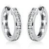 Creolen aus 750 Gold Weißgold 26 Diamanten 0,83ct TW-SI 18x2,3mm