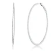 Creolen aus 750 Gold Weißgold 256 Diamanten 0,72ct TW-VSI 50,3x1mm