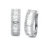 Creolen aus 750 Gold Weißgold 88 Diamanten 2,36ct TW-SI 18,2x6,5mm