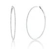 Creolen schmal aus 750 Weißgold 220 Diamanten 0,68ct TW-SI 44,2x0,9mm