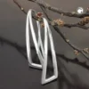 Durchzieher 30x8mm Ohrhaken Dreieck 925 Silber Ohrhänger Ohrschmuck