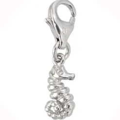 Einhänger Seepferd Seepferdchen, Charm Charms, 925 Silber, Damen