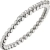 Elastisches Armband Kugelarmband aus 925 Silber rhodiniert 16,5cm dehnbar