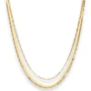 Fantasiekette Goldkette Collier Herzchen Halskette aus 585 Gold Gelbgold 38cm