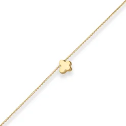 Fantasiekette Kette Collier Schmetterling Halskette aus 585 Gold Gelbgold 42cm