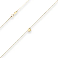Fantasiekette Kette Collier Schmetterling Halskette aus 585 Gold Gelbgold 42cm