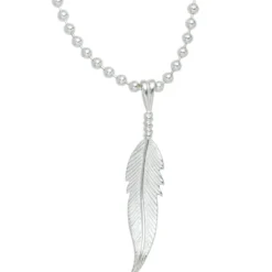 Feder - Silberanhänger Schmuck Anhänger 8,5x42,7mm aus 925 Silber Damen