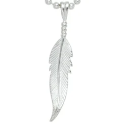 Feder - Silberanhänger Schmuck Anhänger 8,5x42,7mm aus 925 Silber Damen