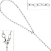 Fußkettchen Fußkette Silberkette 925 Silber, 27cm Fußschmuck variabel verkürzbar