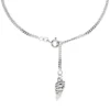 Fußkette Fußkettchen Panzerkette Flügel 925 Silber 23-25cm Fußschmuck