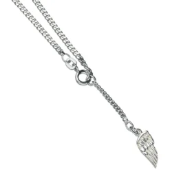 Fußkette Fußkettchen Panzerkette Flügel 925 Silber 23-25cm Fußschmuck