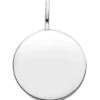 Gravurplatte Anhänger für Gravur rund aus 925 Sterling Silber Ø 12,9mm glänzend