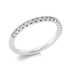 Halb-Memoire Ring aus 950 Platin 19 Brillanten 0,33ct TW-SI B:2,2mm