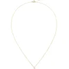 Halskette Collier aus 750 Gold Gelbgold mit 5 Diamanten 0,05 ct 45cm