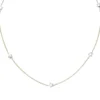 Halskette Collier Sterne 375 Gelbgold & Weißgold Rundankerkette 38-43cm bicolor