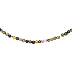 Halskette Kette aus Turmalin und Hämatin 45cm Edelsteinkette multicolor