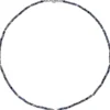 Halskette Kette mit Safir-Rondell und Hämatin 43cm Edelsteinkette blau-violett
