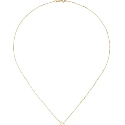 Halskette mit Anhänger Herz Halsschmuck Collier aus 375 Gold Gelbgold 42cm
