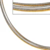 Halsreif Omegareif Halskette Collier Edelstahl 5-reihig bicolor vergoldet 42cm