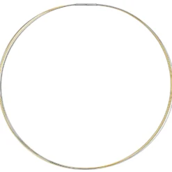 Halsreif Omegareif Halskette Collier Edelstahl 5-reihig bicolor vergoldet 45cm