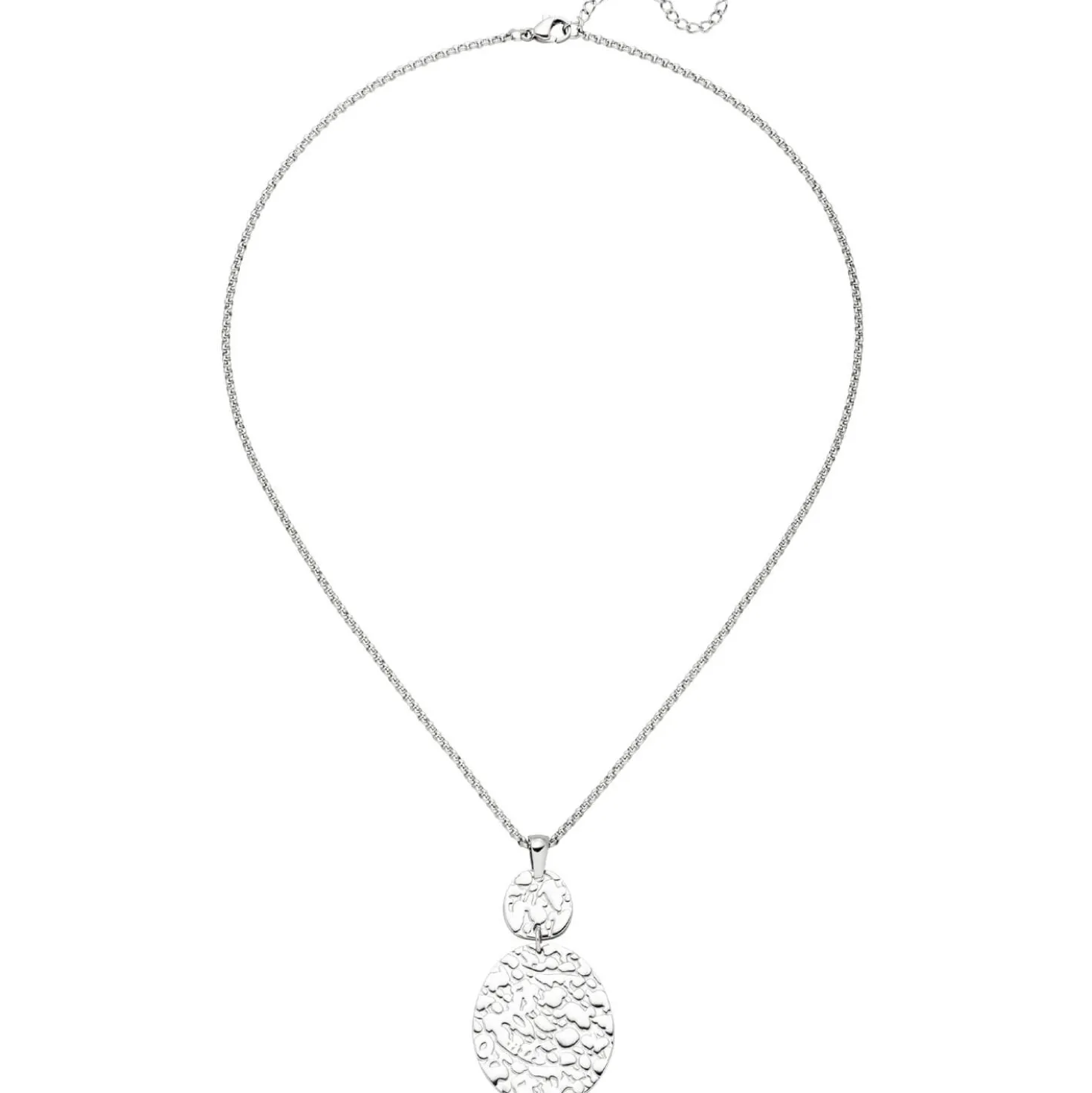 Halsschmuck Halskette Collier Kette mit Anhänger aus Edelstahl 42-46cm