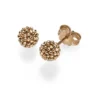 Himbeer Ohrstecker aus 585 Gold Rotgold Kugel 6mm Ohrringe Ohrschmuck Damen