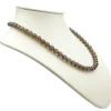 Kette Collier aus Rauchquarz braun facettiert Edelsteinkette Halskette Damen