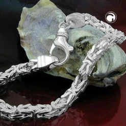 Kette Collier aus 925 Silber, Halsschmuck, Länge 55cm