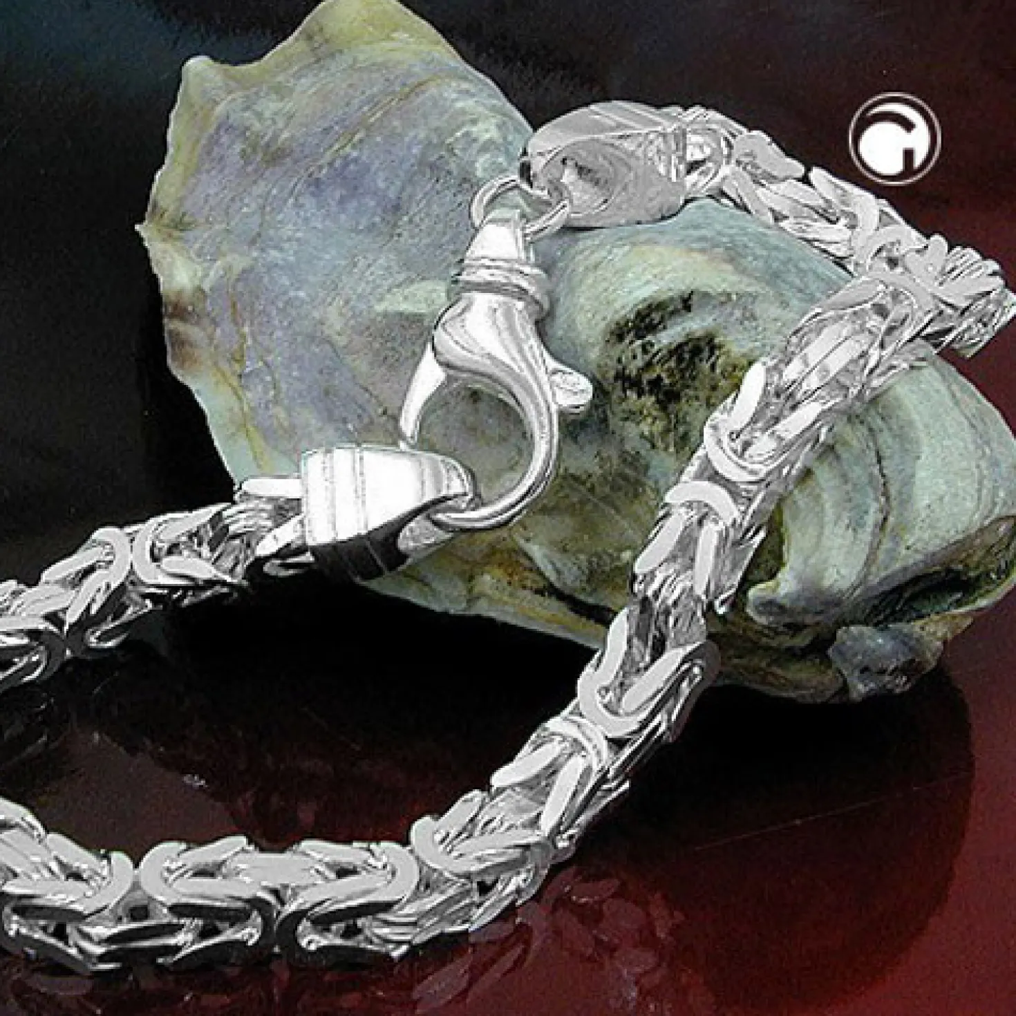 Kette Collier aus 925 Silber, Halsschmuck, Länge 55cm